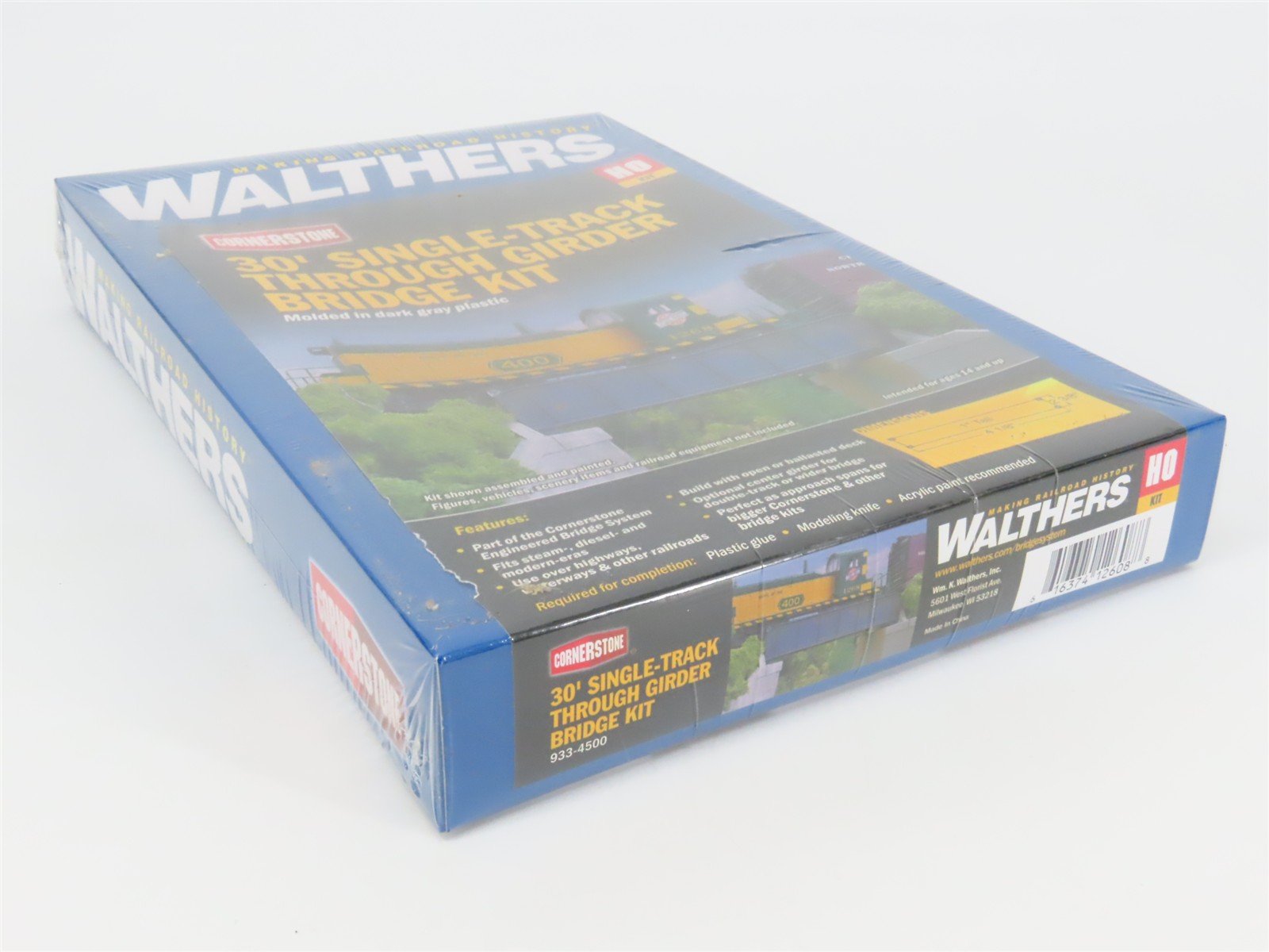 HO Scale Walthers Kit 933-4500 30' Single-Track Through Girder Bridge - SEALED