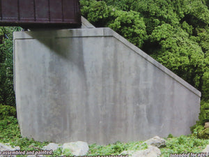 HO Walthers Kit 933-4551 Single-Track Railroad Bridge Concrete Abutments (2)
