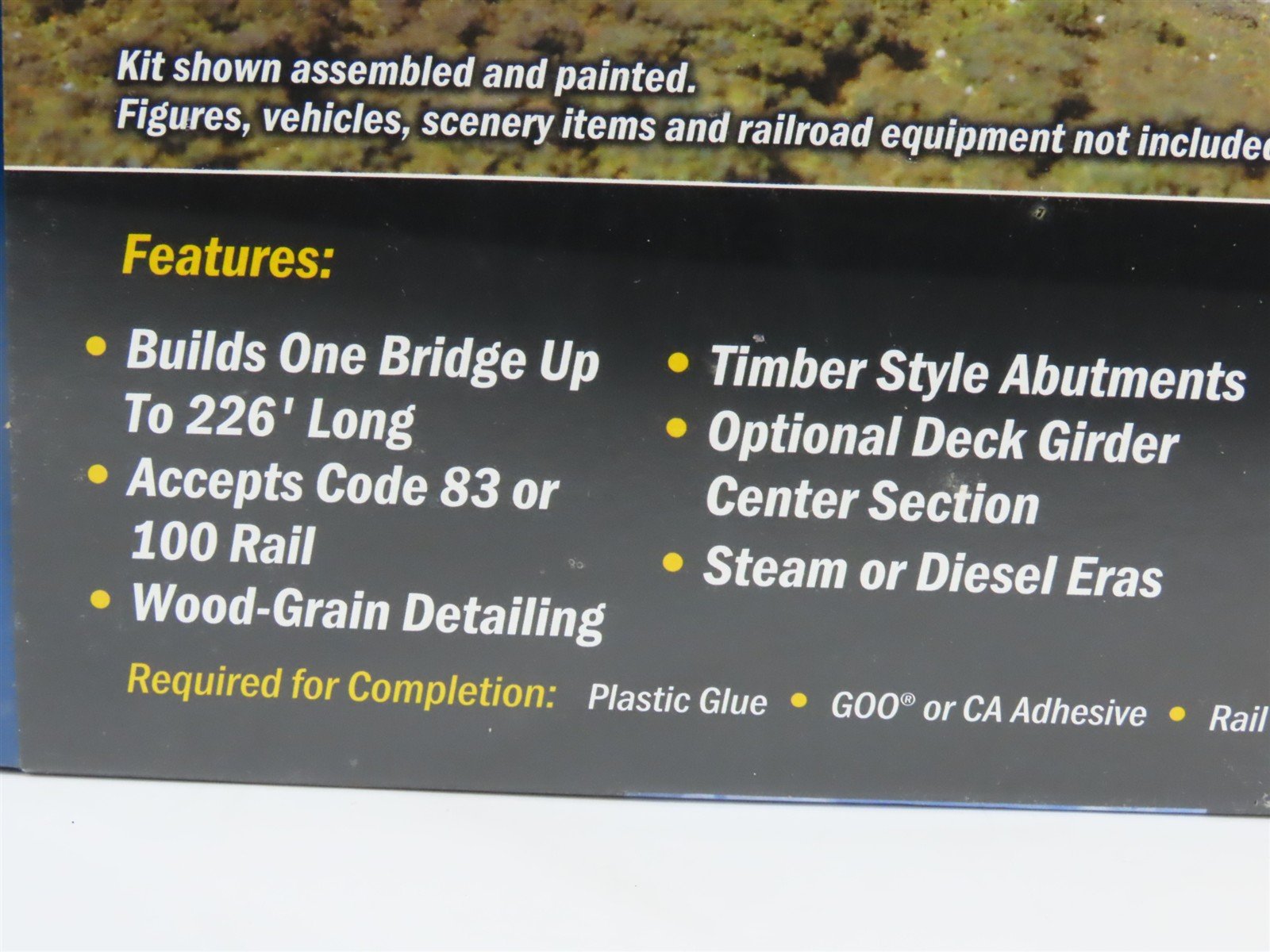 HO 1/87 Scale Walthers Kit 933-3147 Wood Trestle w/ Steel Deck Girder - SEALED