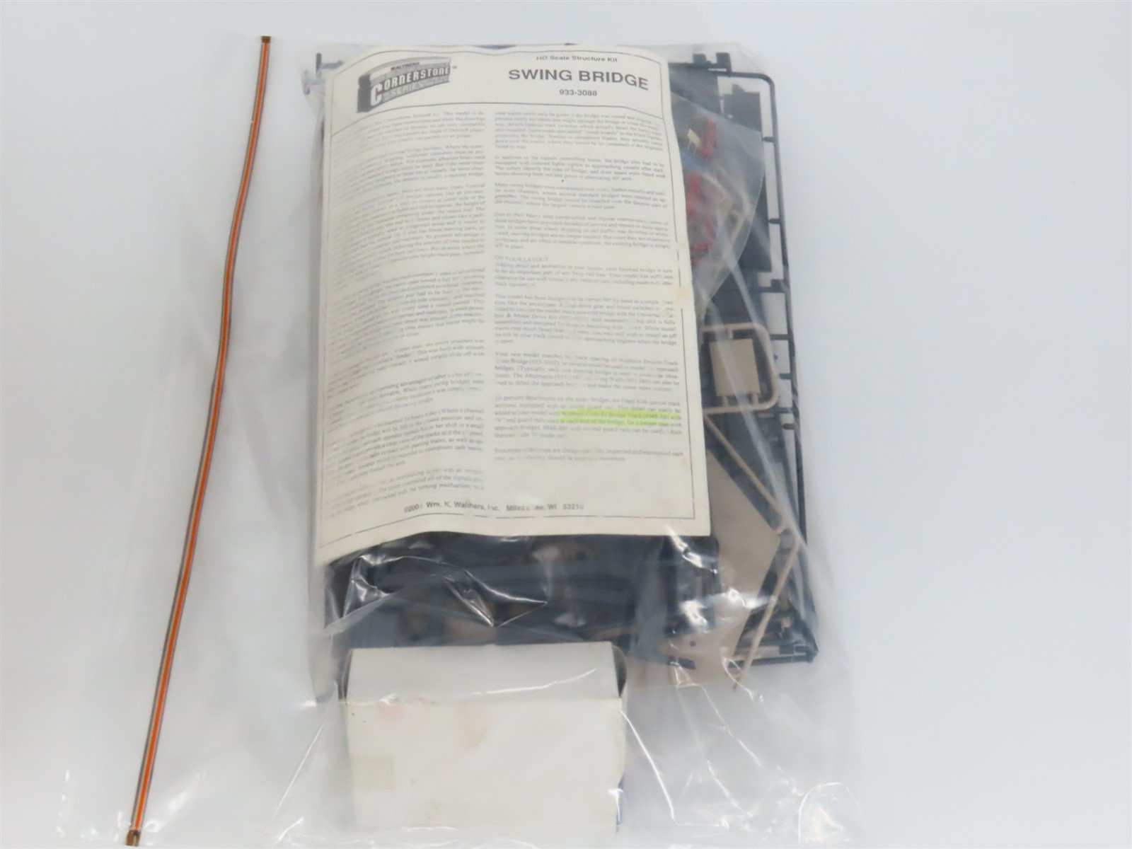 HO 1/87 Scale Walthers Cornerstone Kit 933-3088 Double-Track Swing Bridge