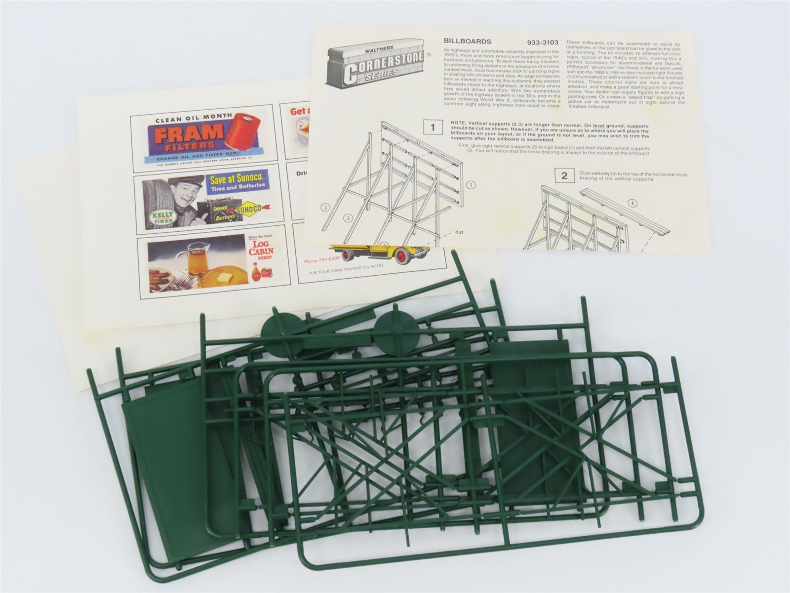 HO 1/87 Scale Walthers Cornerstone Kit 933-3103 Roadside Billboards