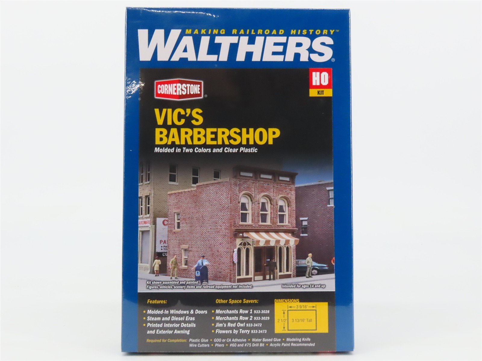 HO 1/87 Scale Walthers Cornerstone Kit 933-3471 Vic's Barbershop - SEALED