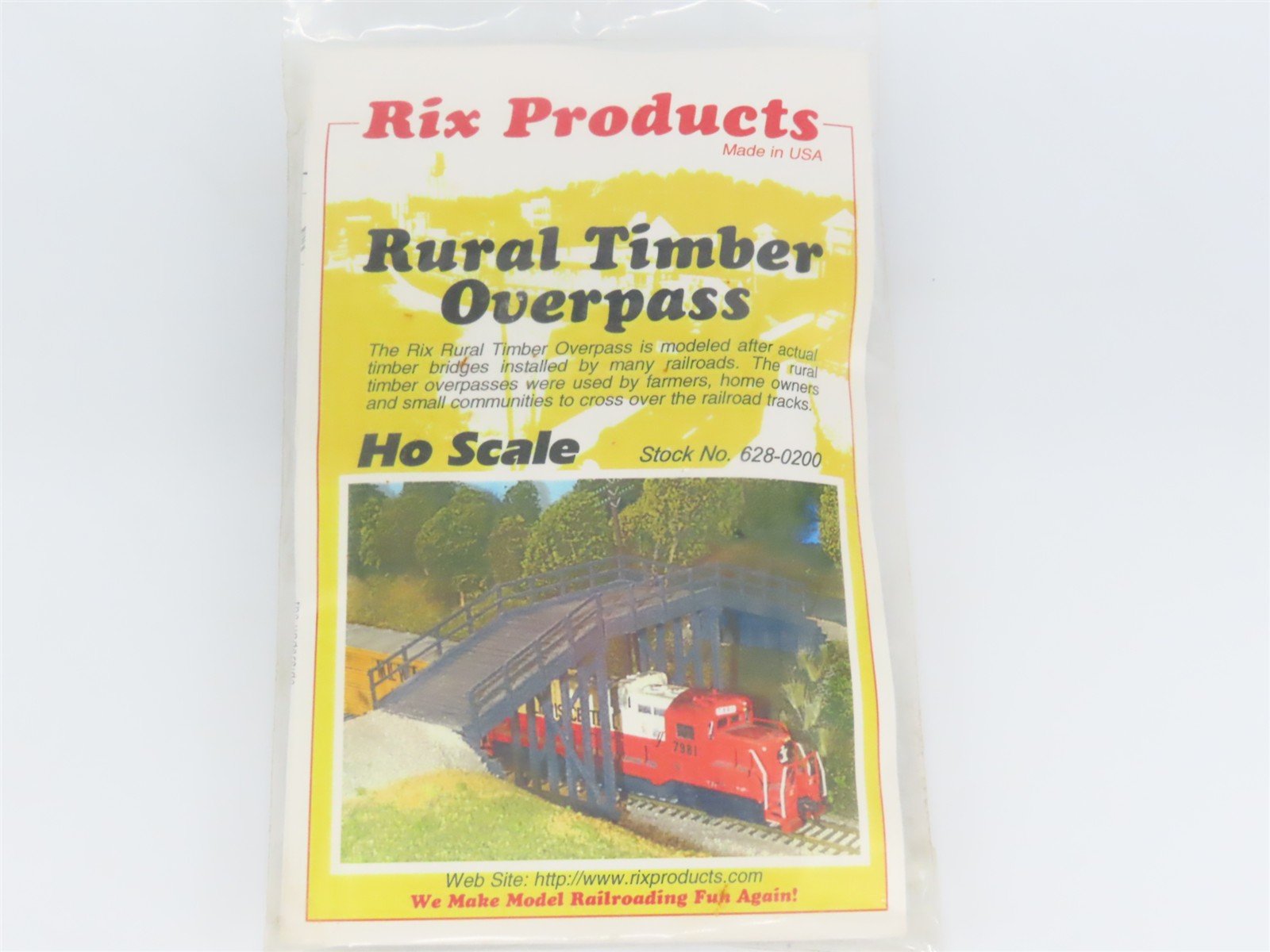 HO 1/87 Scale Rix Products Kit 628-0200 Rural Timber Overpass - SEALED