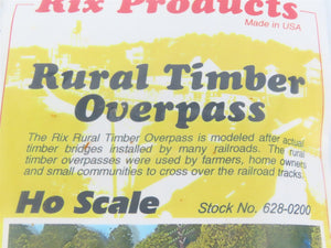 HO 1/87 Scale Rix Products Kit 628-0200 Rural Timber Overpass - SEALED