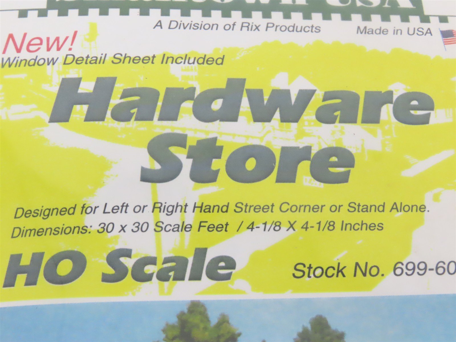 HO 1/87 Scale Rix Products Smalltown USA Kit 699-6006 Hardware Store - SEALED