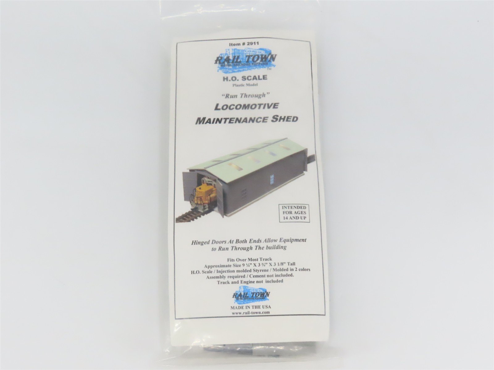 HO 1/87 Scale Rail Town Kit 2911 "Run Through" Locomotive Maintenance Shed