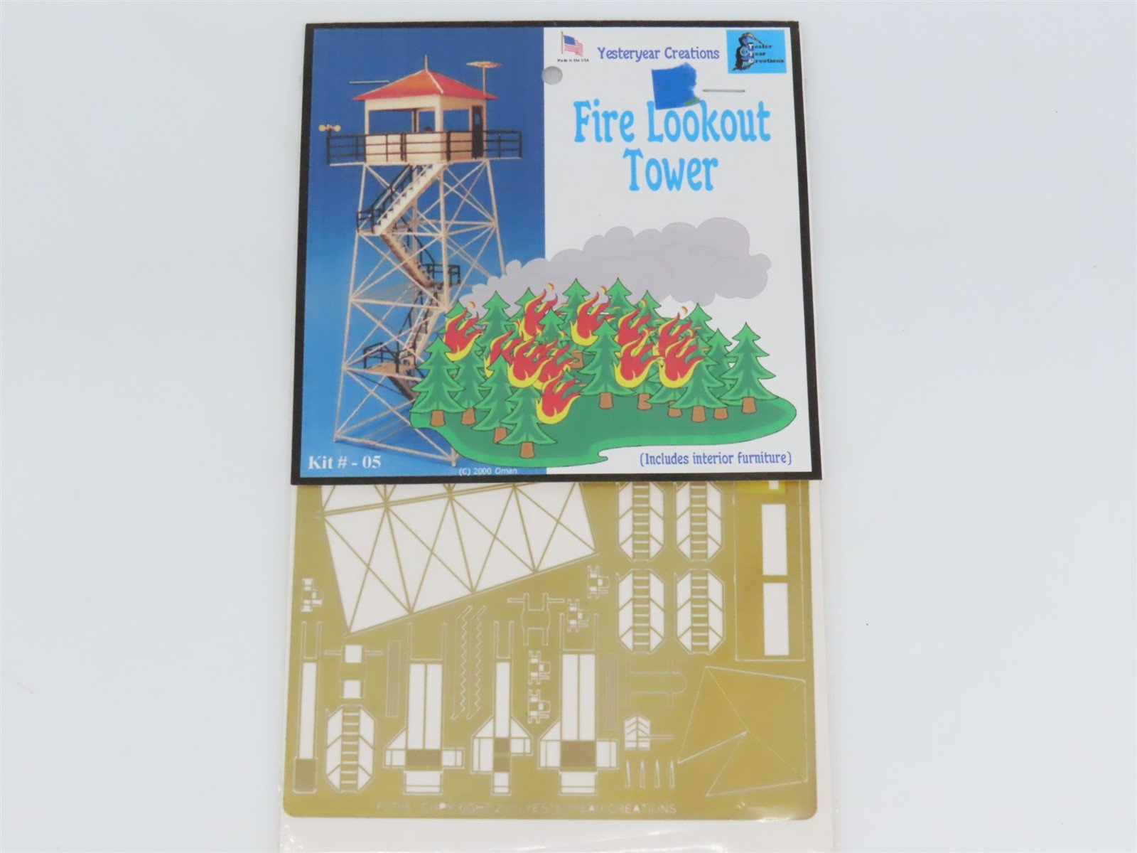 HO 1/87 Scale Yesteryear Creations Brass Kit 05 Fire Lookout Tower