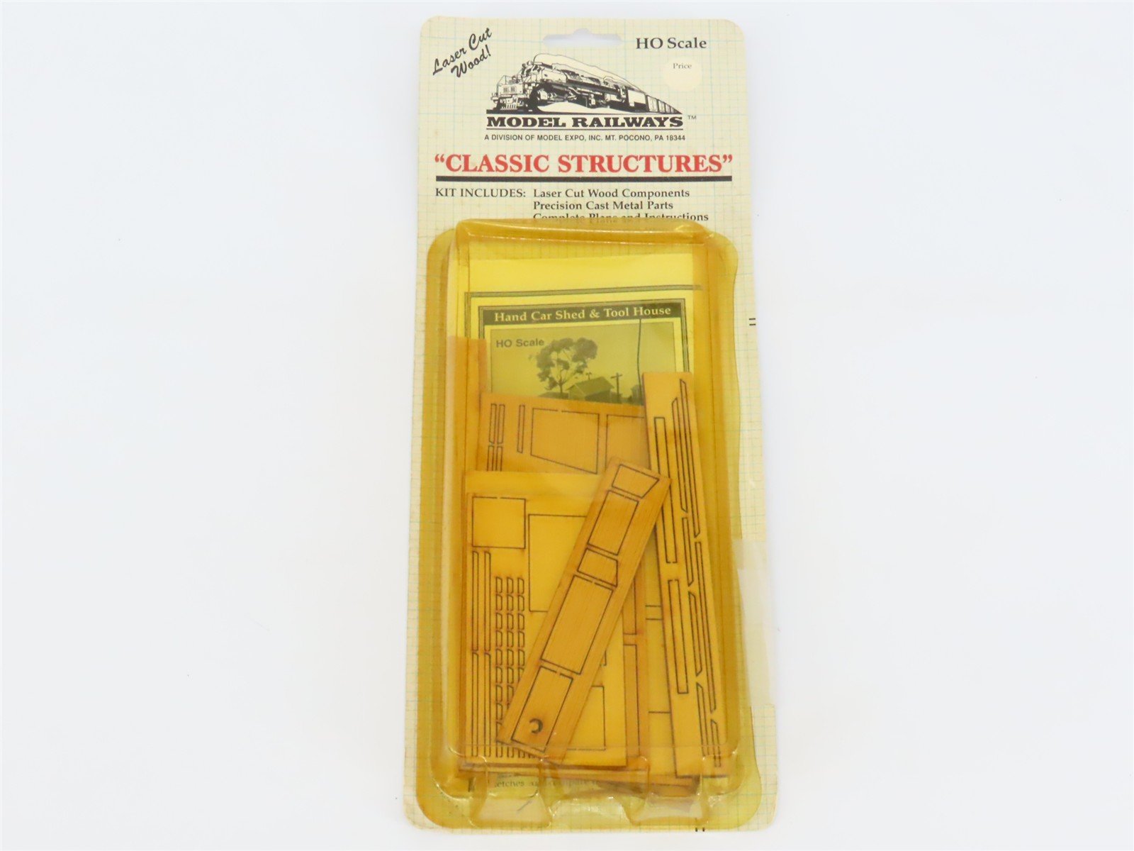 HO 1/87 Scale Model Railways Classic Structures Kit 1001 Hand Car/Tool Shed