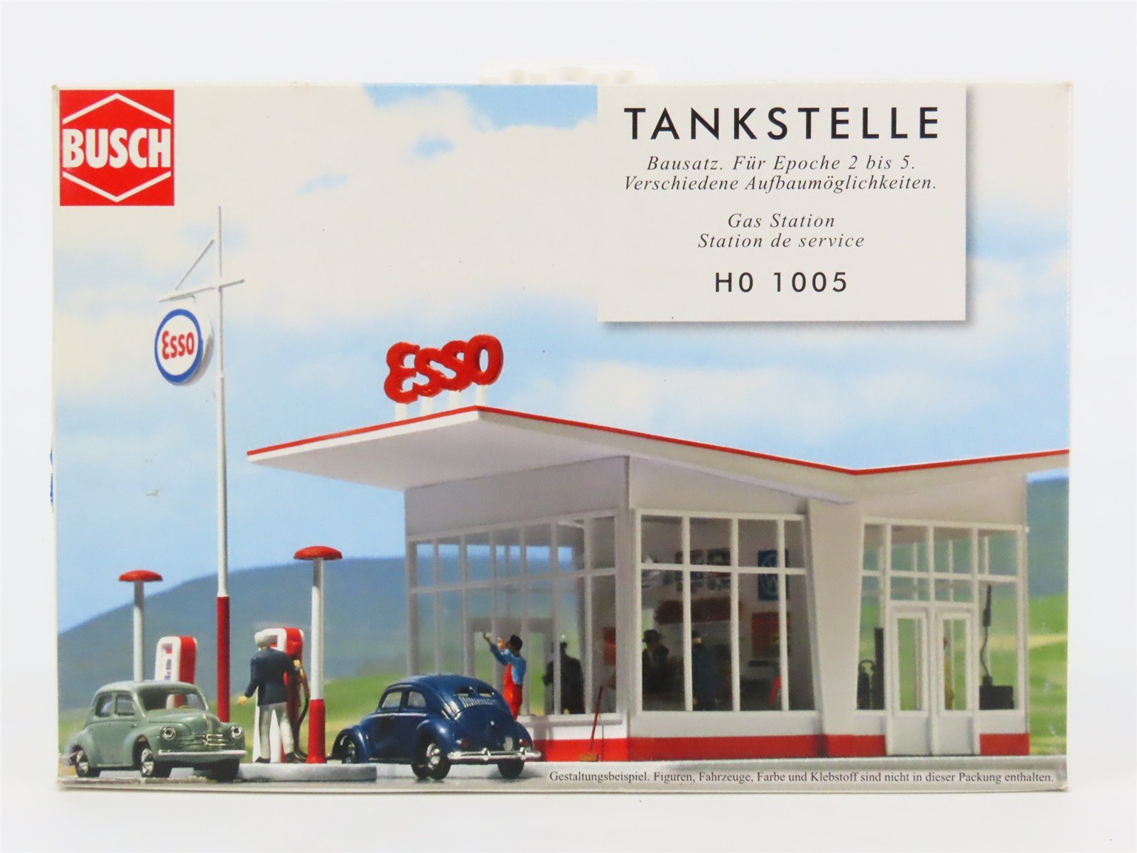 HO 1/87 Scale Busch Kit 1005 ESSO Gas Station