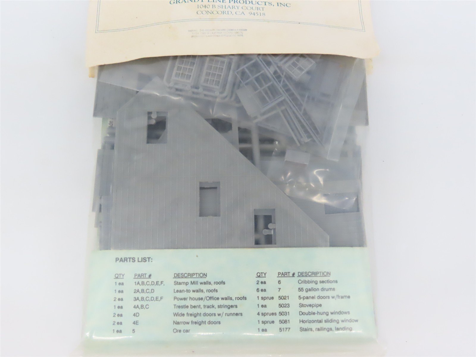 HO Grandt Line Gold Belt Series Kit 5901 The East Terrible Mill & Mining Company