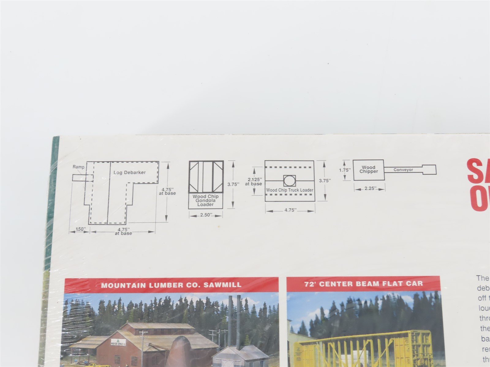 HO 1/87 Scale Walthers Cornerstone Kit 933-3144 Sawmill Outbuildings - SEALED