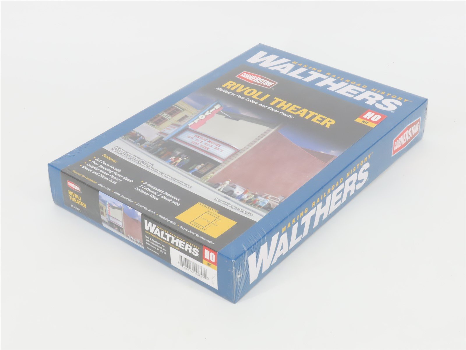 HO 1/87 Scale Walthers Cornerstone Kit 933-3771 Rivoli Theater - SEALED