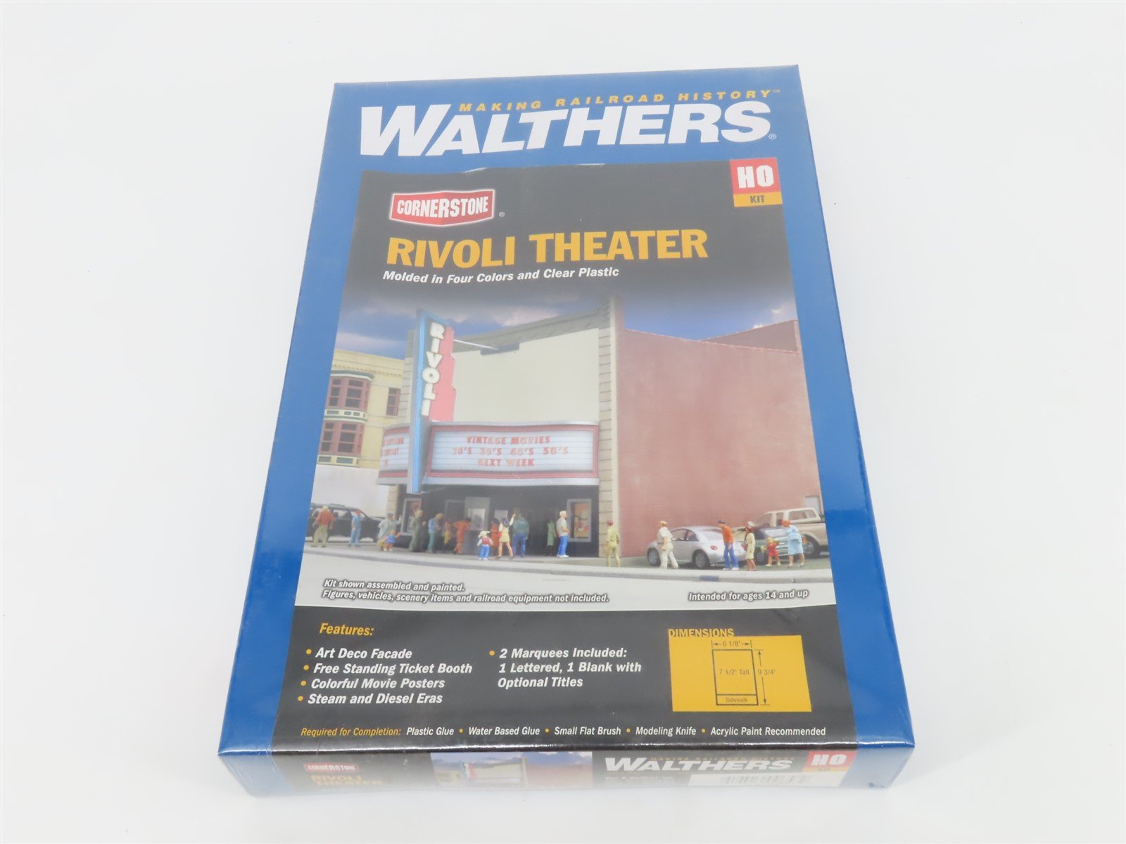 HO 1/87 Scale Walthers Cornerstone Kit 933-3771 Rivoli Theater - SEALED