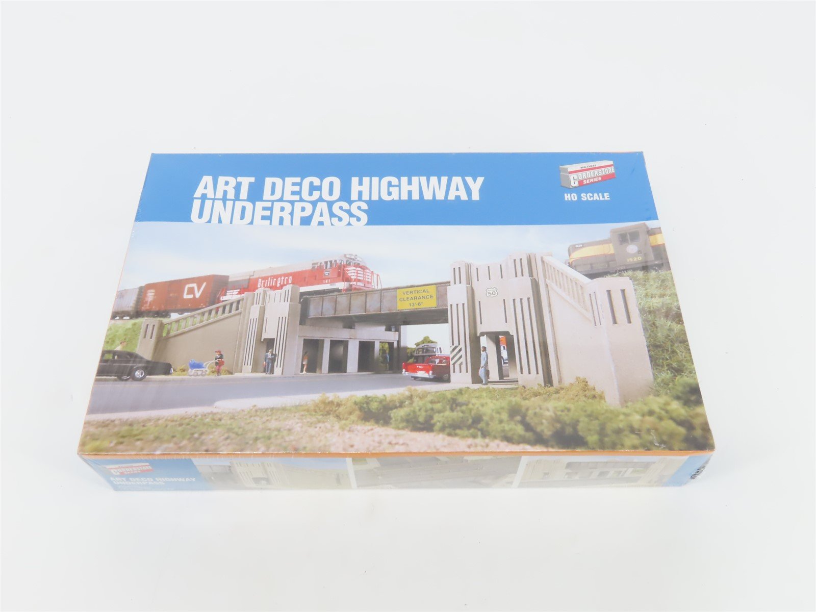 HO Scale Walthers Cornerstone Kit 933-3190 Art Deco Highway Underpass - SEALED