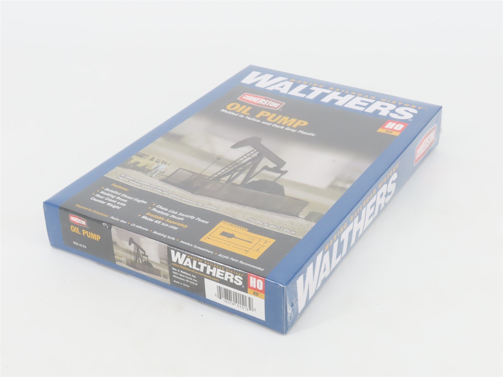 HO 1/87 Scale Walthers Cornerstone Kit 933-3170 Horse Head Oil Pump - SEALED