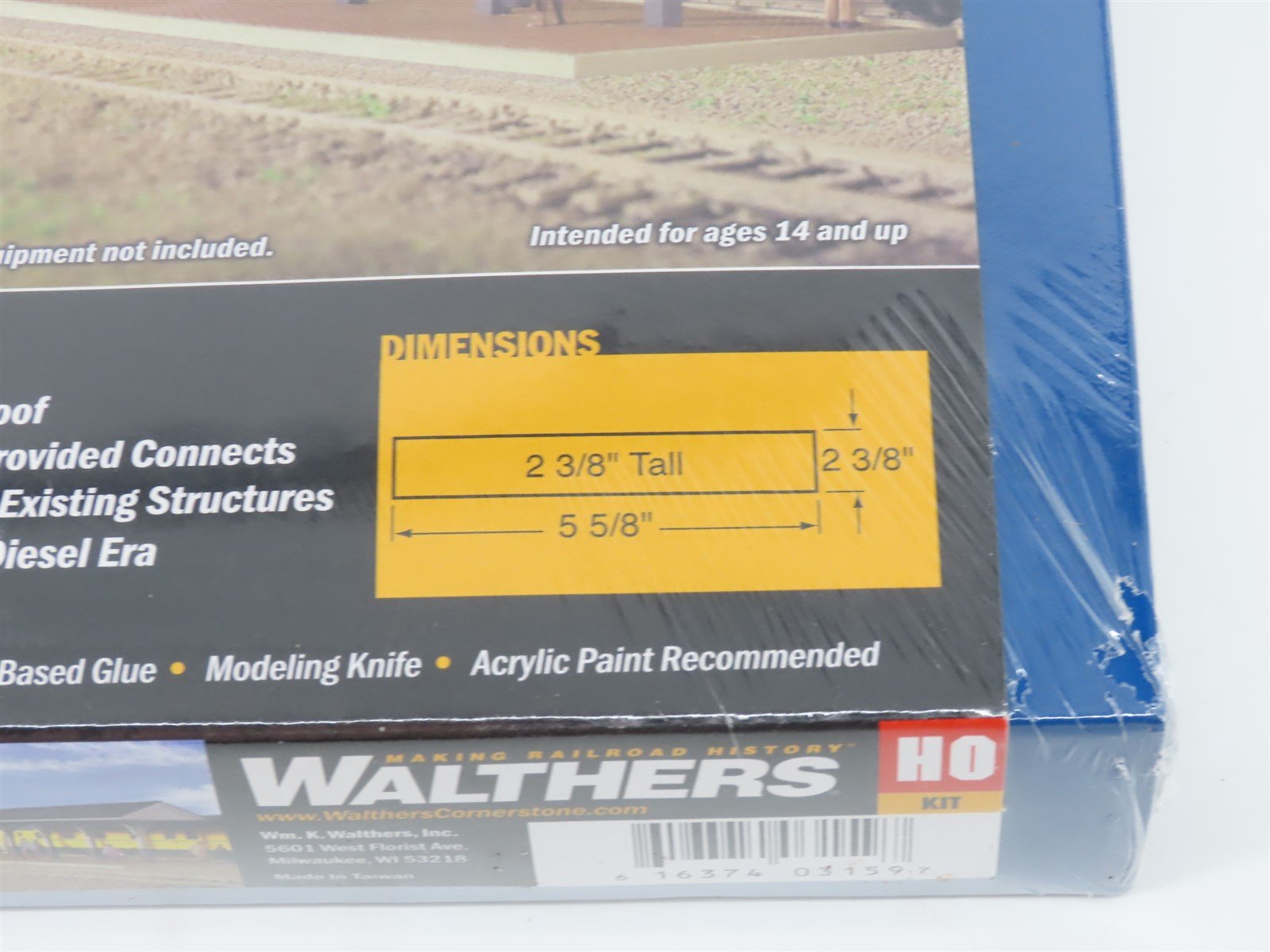 HO Walthers Cornerstone Kit 933-3188 Wood Station Shelter & Platform - SEALED