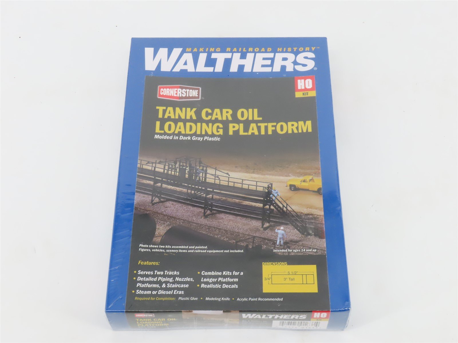 HO Walthers Cornerstone Kit 933-3104 Tank Car Oil Loading Platform - SEALED