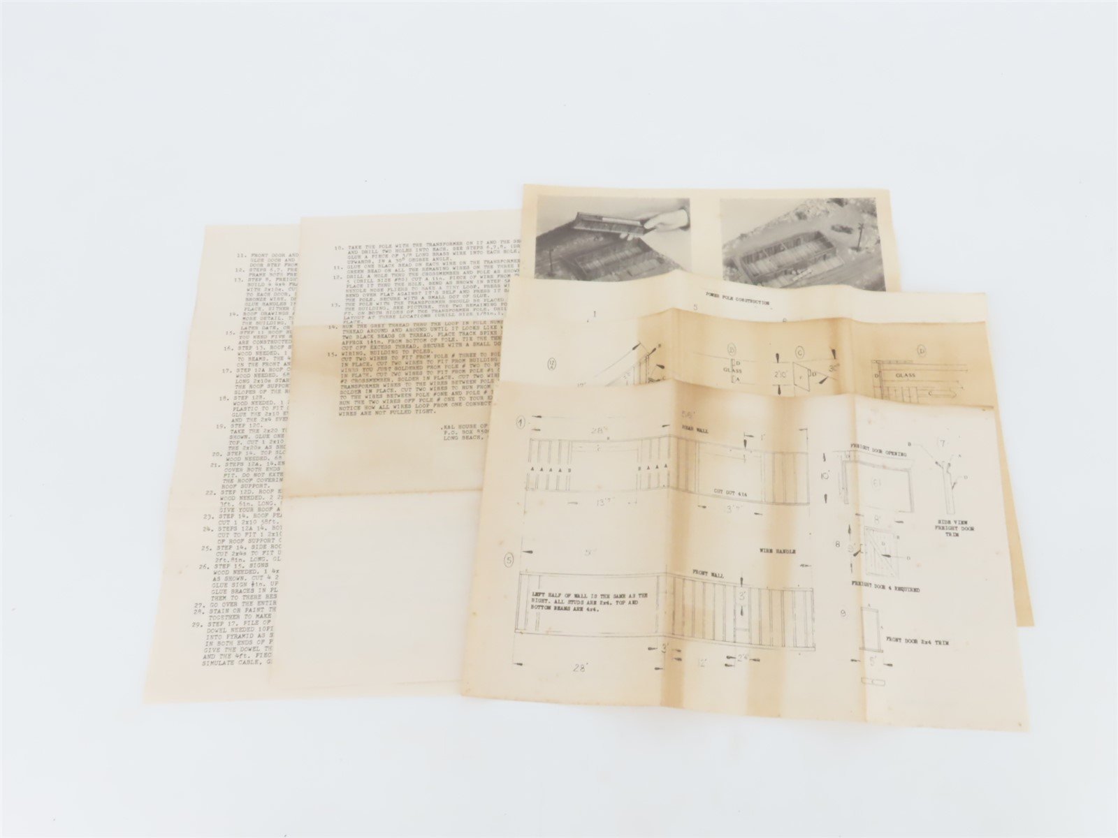 HO 1/87 Scale K&L House Of Wood Kit HO-10 J&M Mine & Drilling Supply