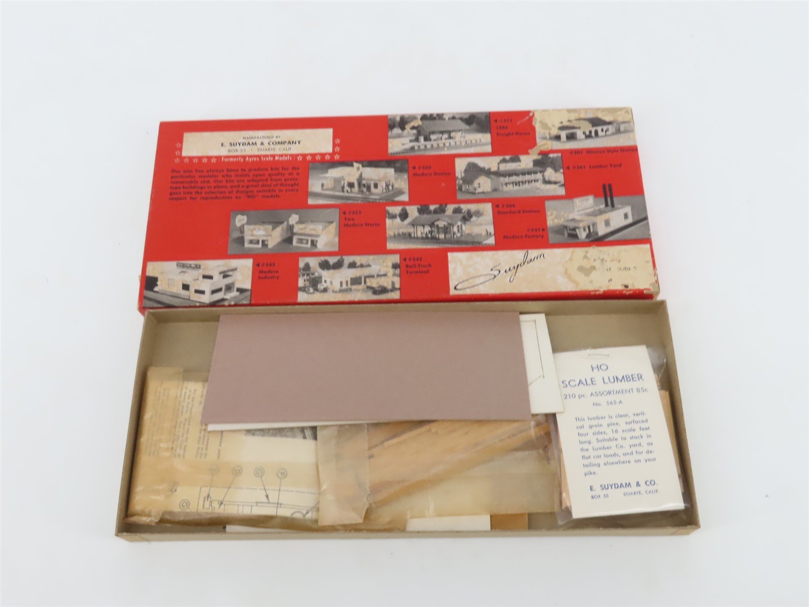 HO 1/87 Scale E. Suydam Kit 561 Complete Lumber Yard