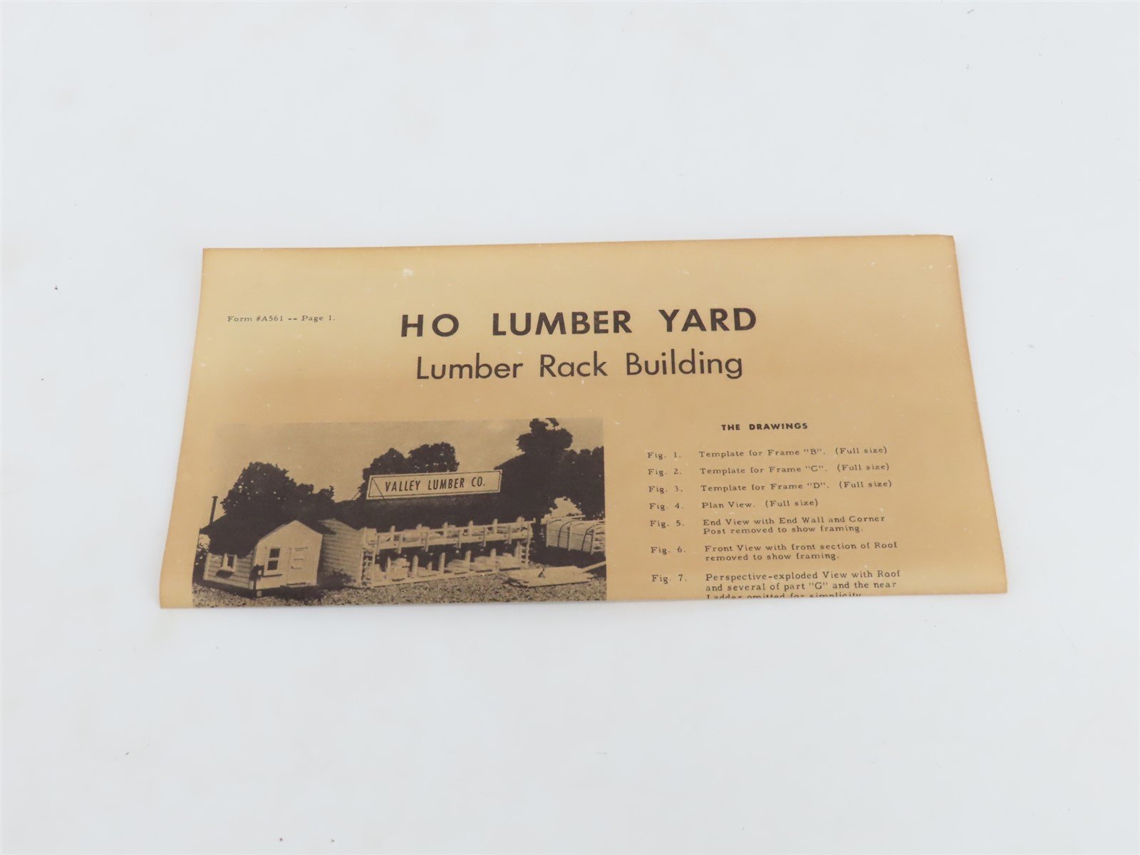 HO 1/87 Scale E. Suydam Kit 561 Complete Lumber Yard