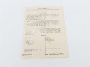 HO 1/87 Scale Model Hobbies All Wood Kit 547 Freight House