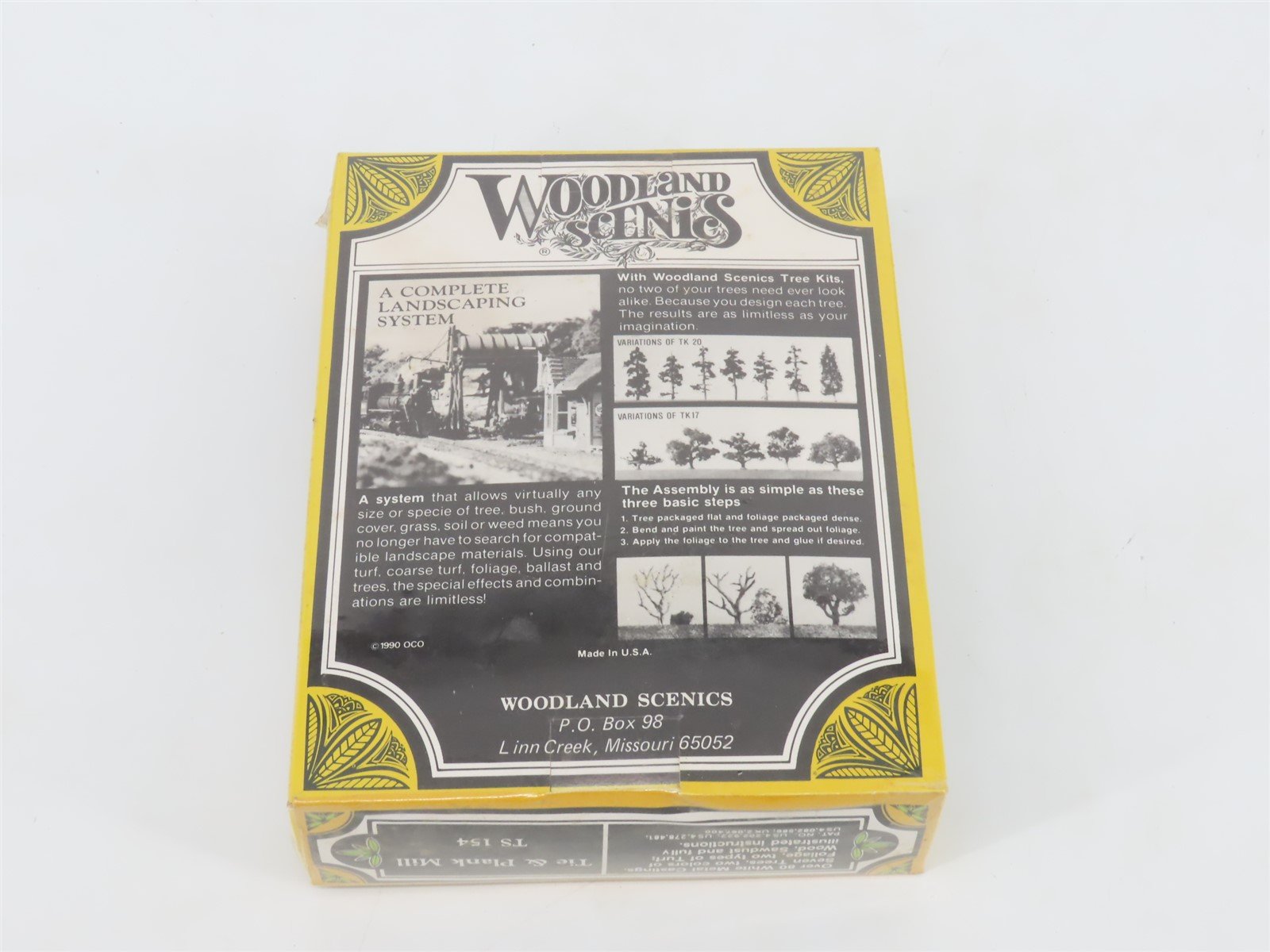 HO Scale Woodland Scenics Trackside Scenes Kit TS 154 Tie & Plank Mill - SEALED
