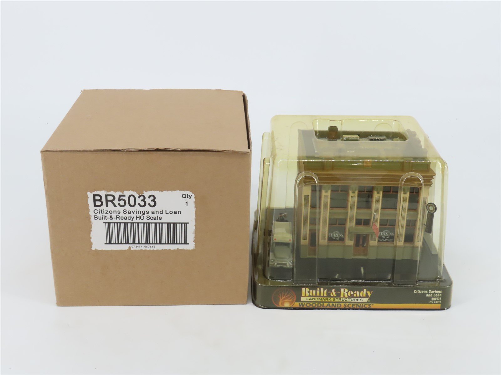 HO Scale Woodland Scenics Landmark Structures BR5033 Citizens Savings & Loan
