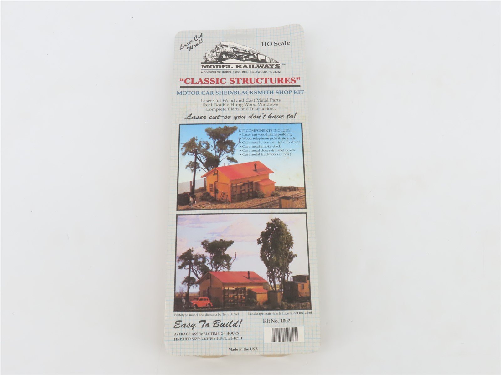 HO Model Railways Classic Structures Kit 1002 Motor Car Shed/Blacksmith Shop