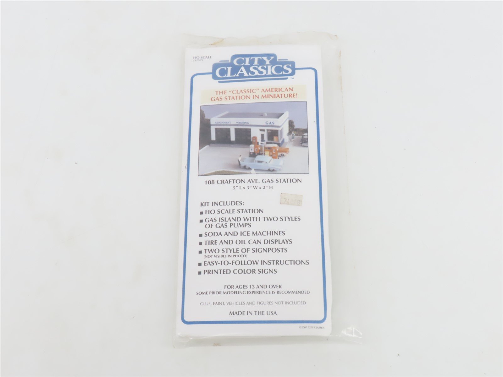 HO 1/87 Scale City Classics Kit 108 Crafton Ave. Gas Station - SEALED