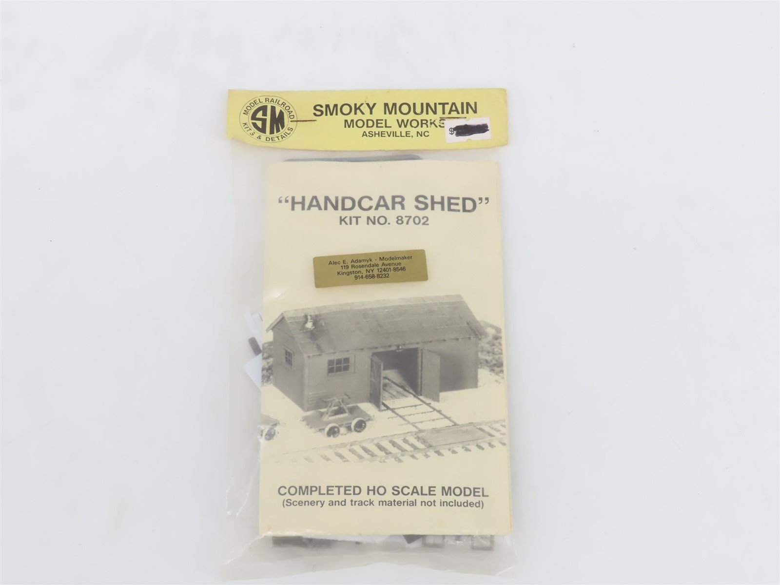 HO 1/87 Scale Smoky Mountain Model Works Kit 8702 Handcar Shed