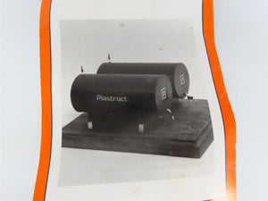 HO 1/87 Scale Plastruct Kit 1014 Twin Horizontal Bulk Oil Storage Tanks