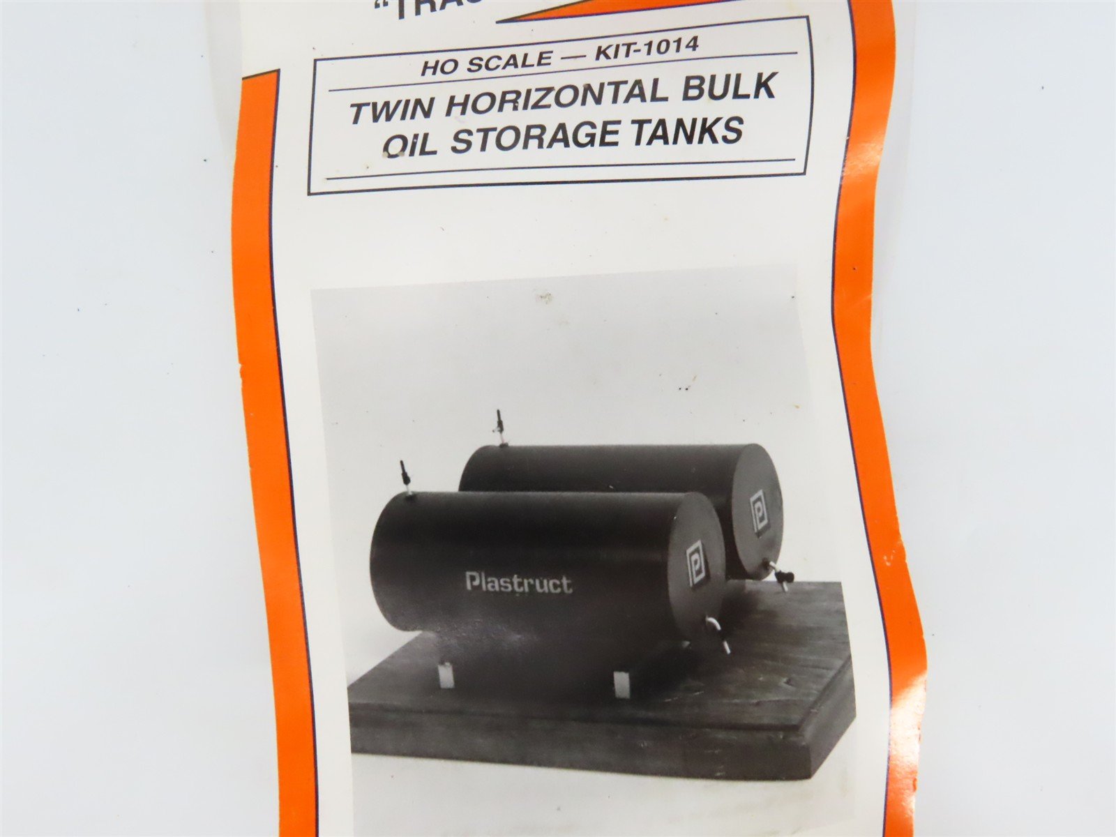 HO 1/87 Scale Plastruct Kit 1014 Twin Horizontal Bulk Oil Storage Tanks