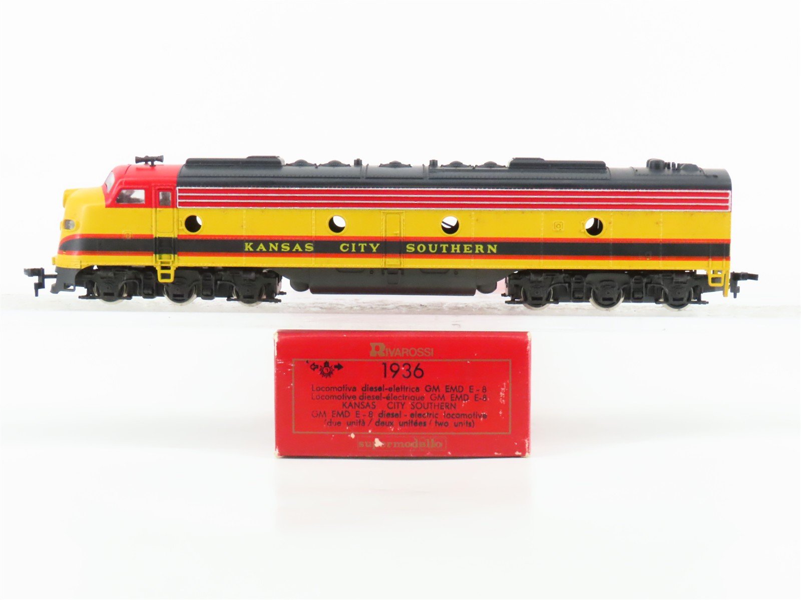 HO Scale Rivarossi 1936 KCS Kansas City Southern E8A Diesel Locomotive