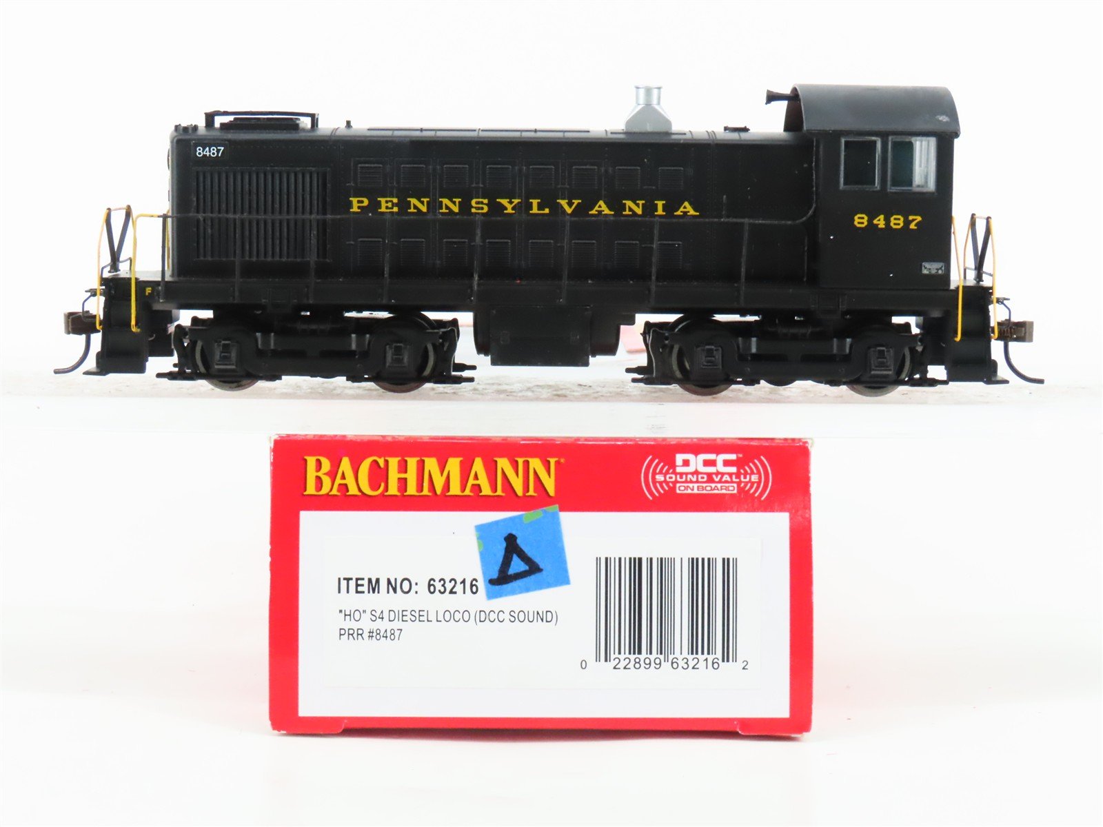 HO Scale Bachmann 63216 PRR Pennsylvania S4 Diesel Locomotive 8487 w/DCC & Sound