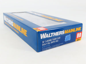 HO Scale Walthers Mainline 910-1114 SHPX Gulf Oil 36' 3-Dome Tankcar #62
