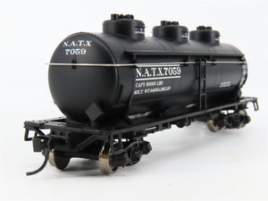 HO Scale Walthers Mainline 910-1103 NATX North American 36' 3-Dome Tankcar #7059