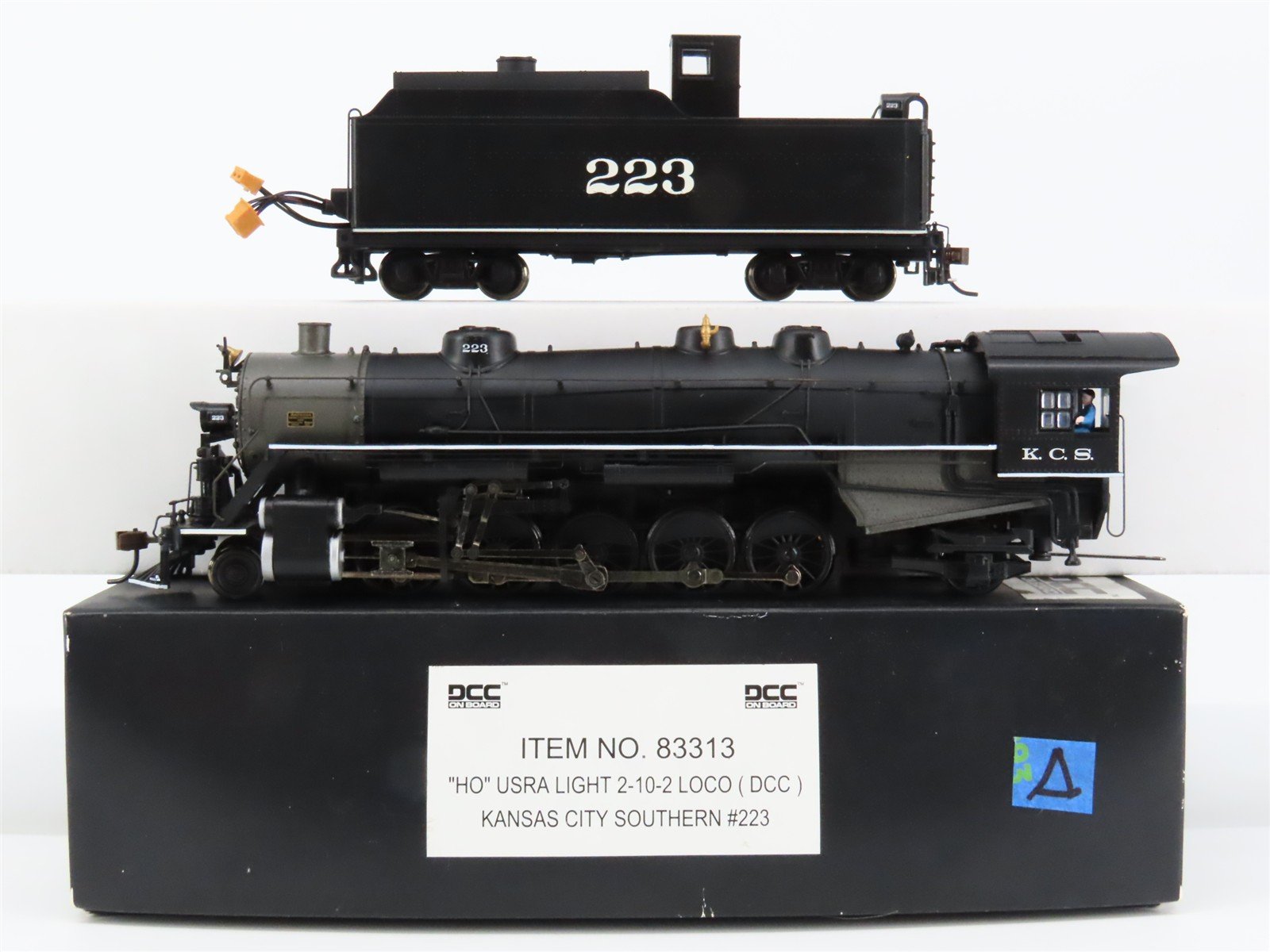 HO Scale Bachmann Spectrum 83313 KCS USRA Light 2-10-2 Steam #223 w/ DCC