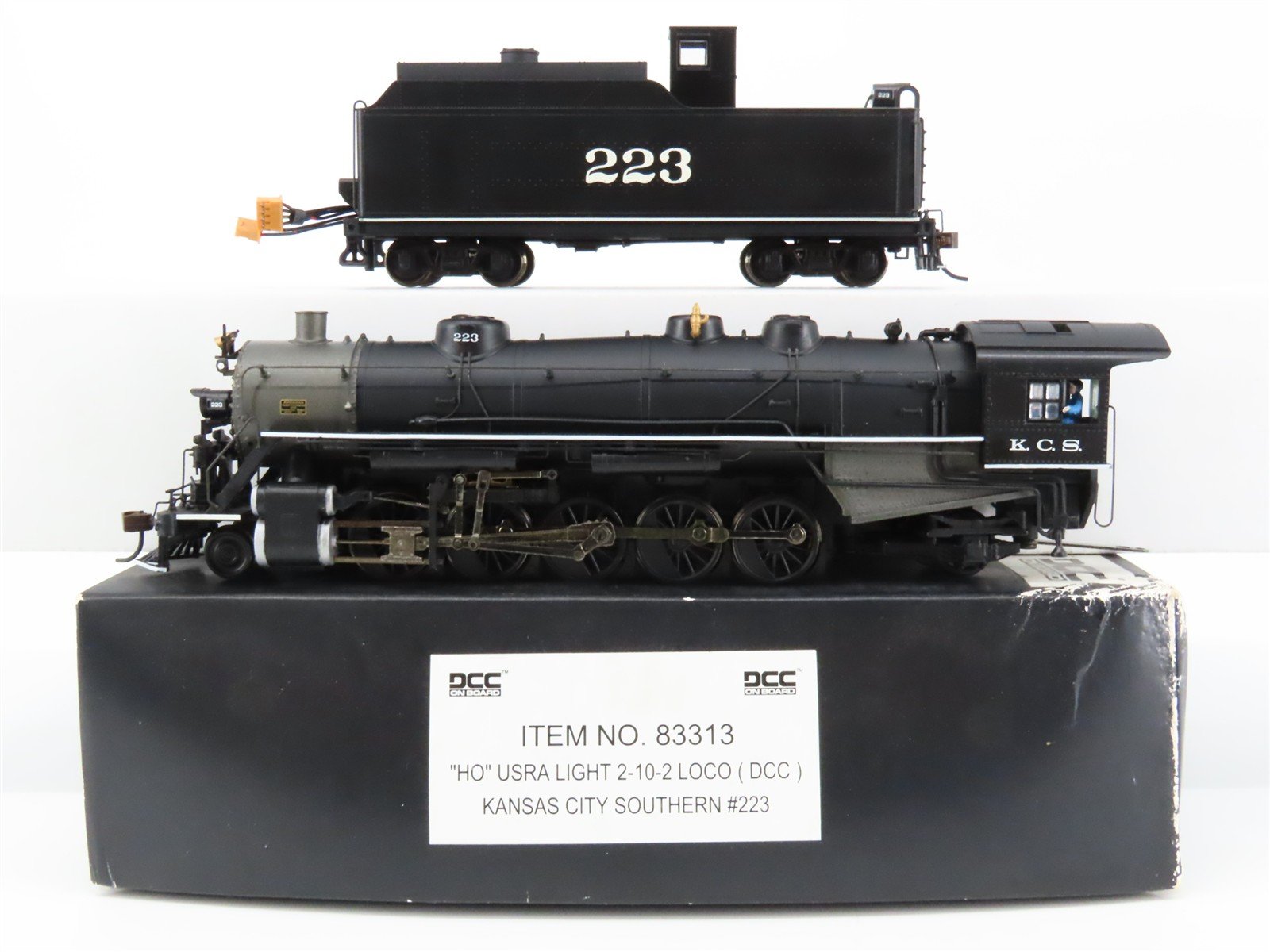 HO Scale Bachmann Spectrum 83313 KCS USRA Light 2-10-2 Steam #223 w/ DCC
