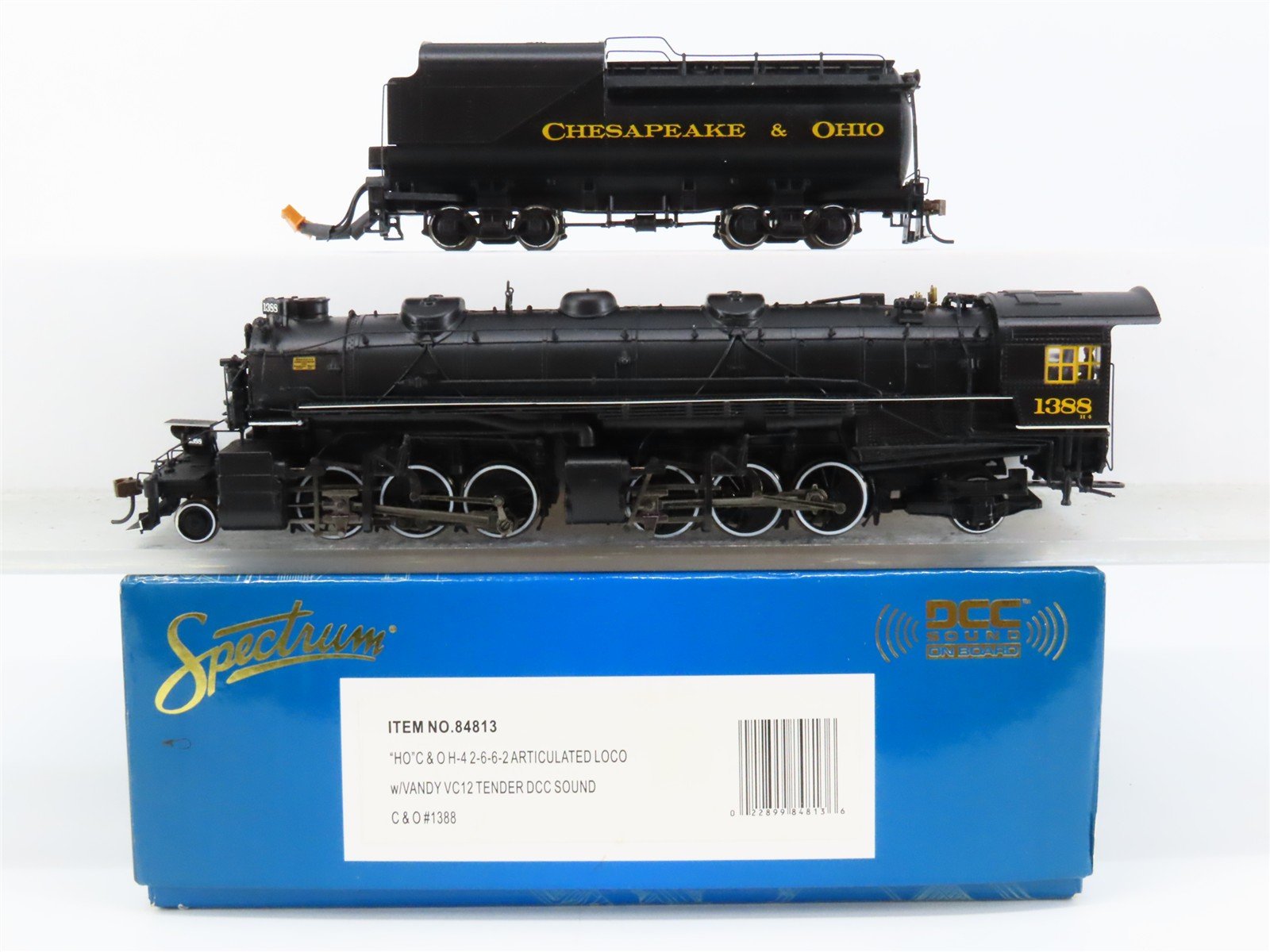 HO Bachmann Spectrum 84813 C&O 2-6-6-2 H4 Articulated Steam #1388 w/ DCC & Sound