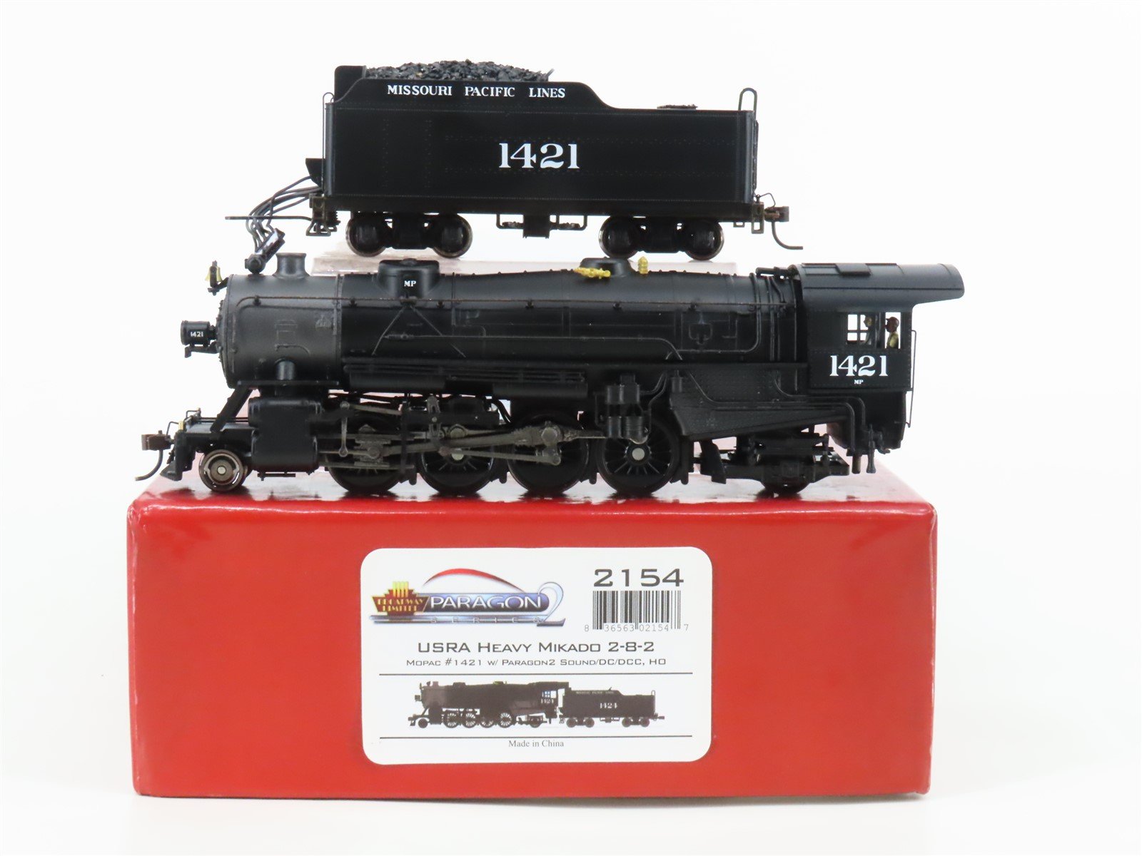 HO Scale Broadway Limited BLI 2154 MP 2-8-2 Heavy Mikado Steam #1421 - Paragon2