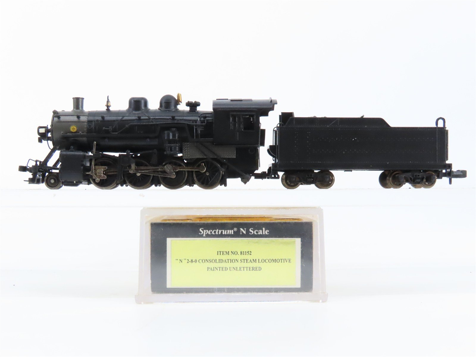 N Scale Bachmann Spectrum 81152 Unlettered 2-8-0 Consolidation Steam Locomotive
