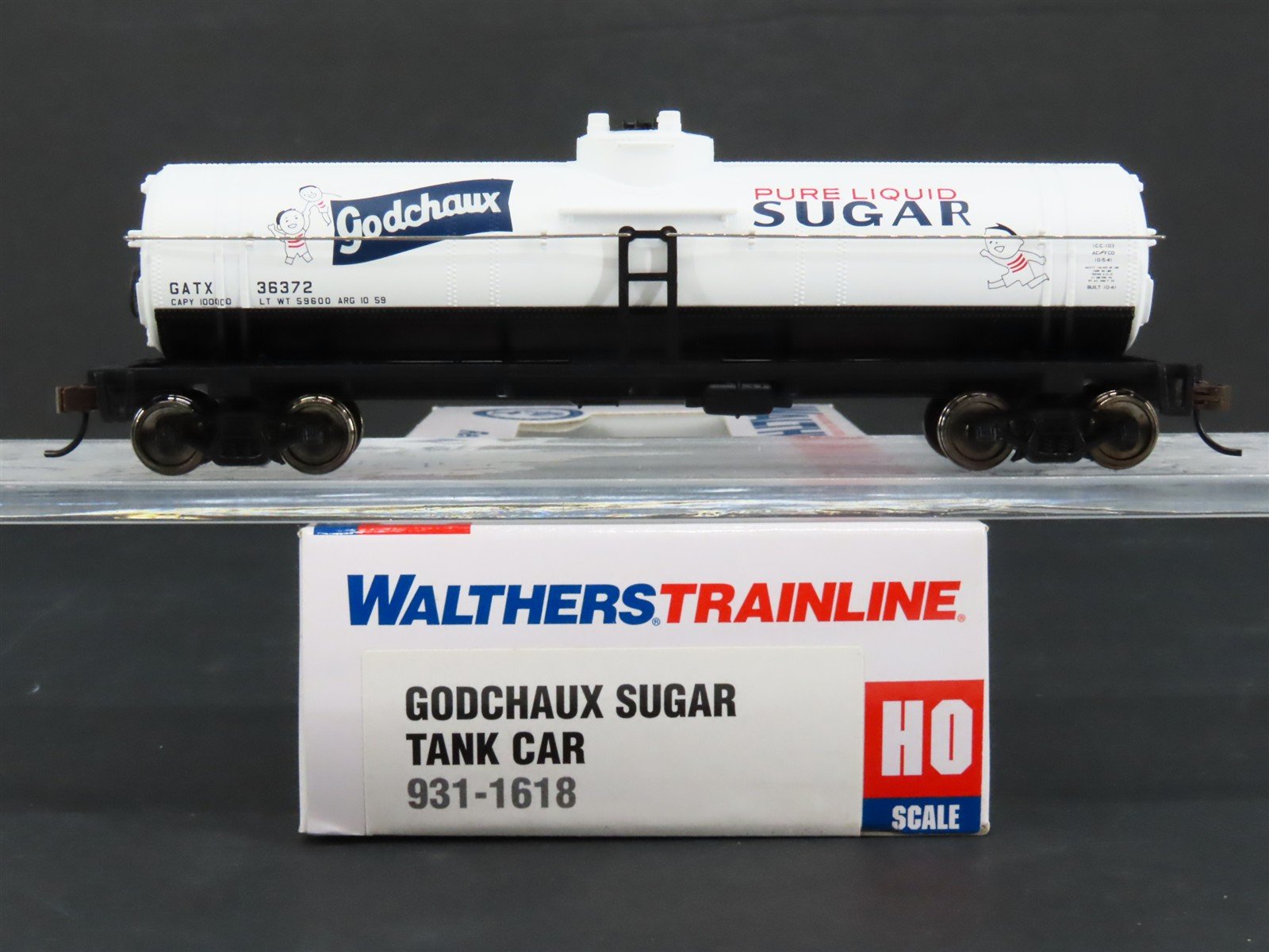 HO Walthers Trainline 931-1618 GATX Godchaux Sugar Single Dome Tank Car #36372