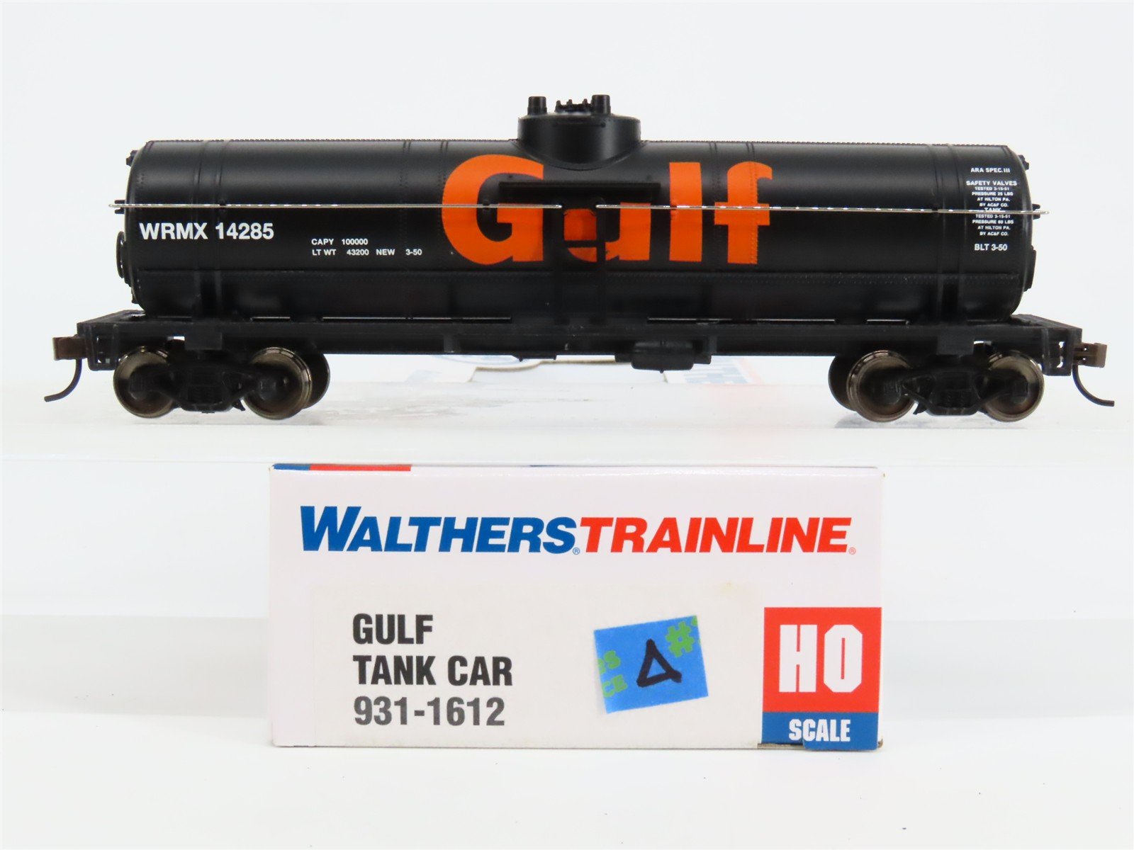 HO Scale Walthers Trainline 931-1612 WRMX Gulf Single Dome Tank Car #14285