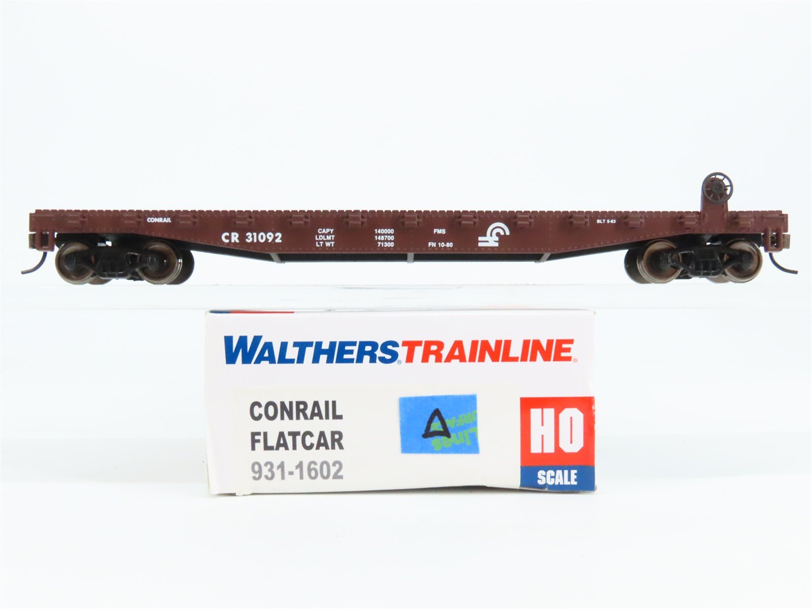 HO Scale Walthers Trainline 931-1602 CR Conrail Flat Car #31092