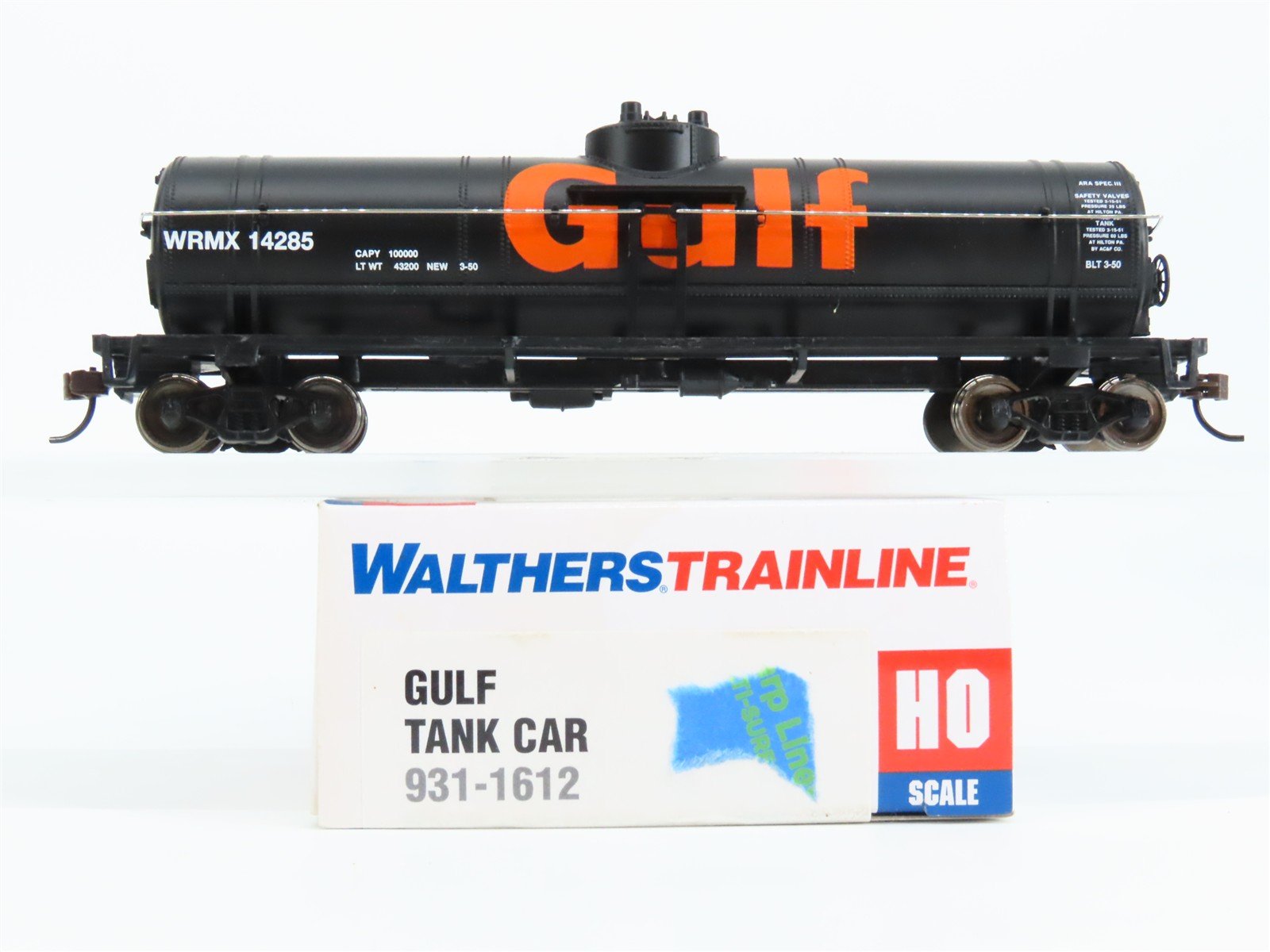 HO Scale Walthers Trainline 931-1612 WRMX Gulf Single Dome Tank Car #14285
