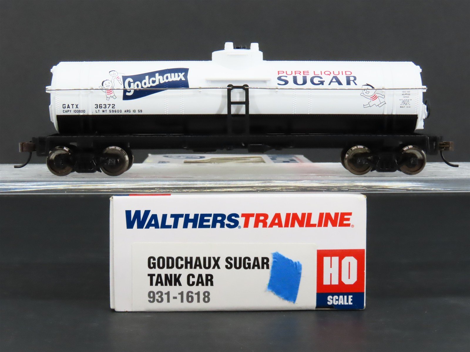 HO Walthers Trainline 931-1618 GATX Godchaux Sugar Single Dome Tank Car #36372