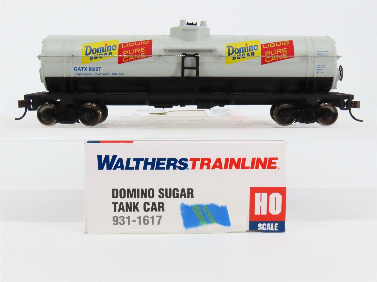 HO Walthers Trainline 931-1617 GATX Domino Sugar Single Dome Tank Car #86127