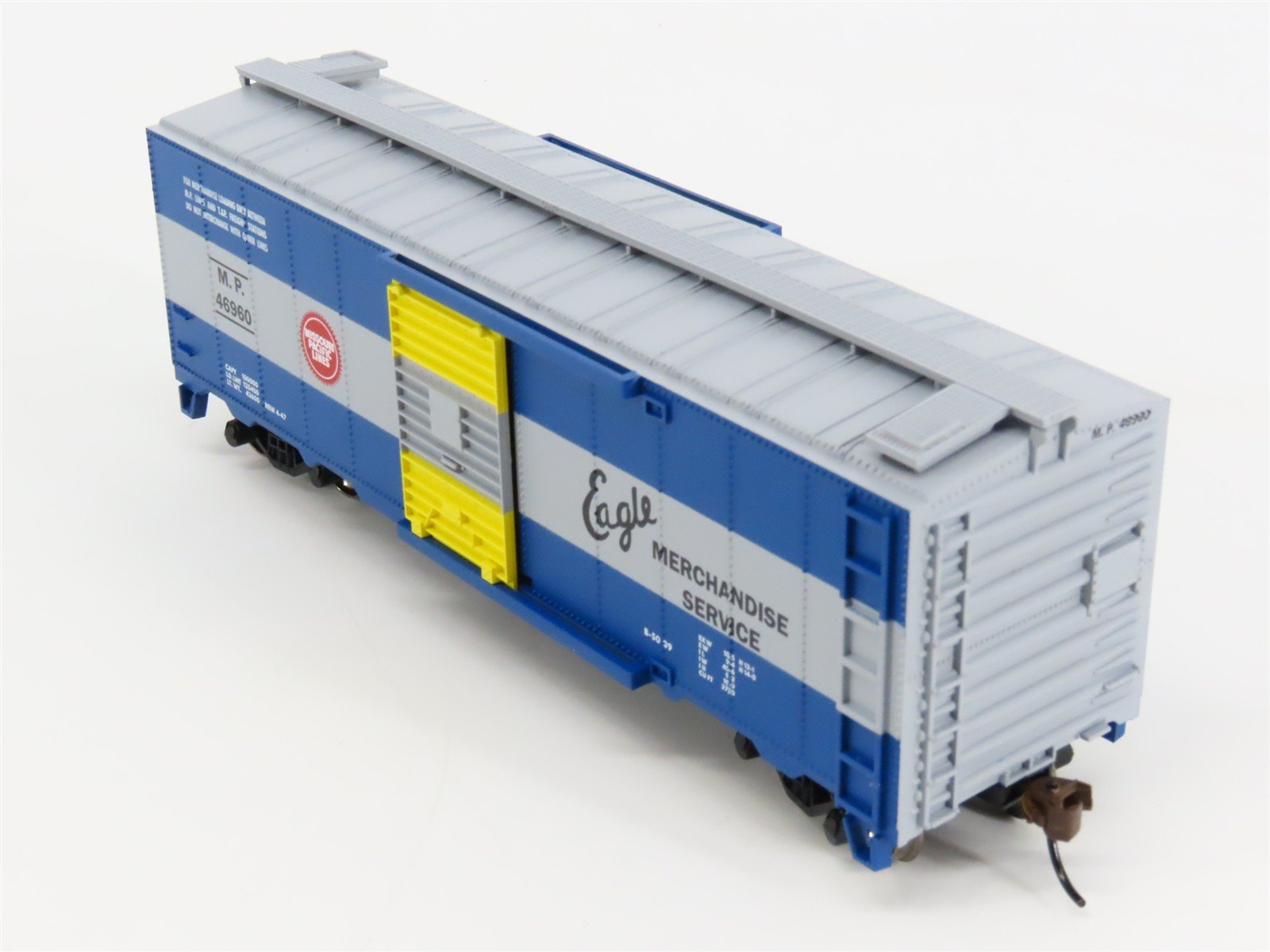 HO Bachmann 16318 MP Missouri Pacific Eagle 40' Track Cleaning Box Car #46960
