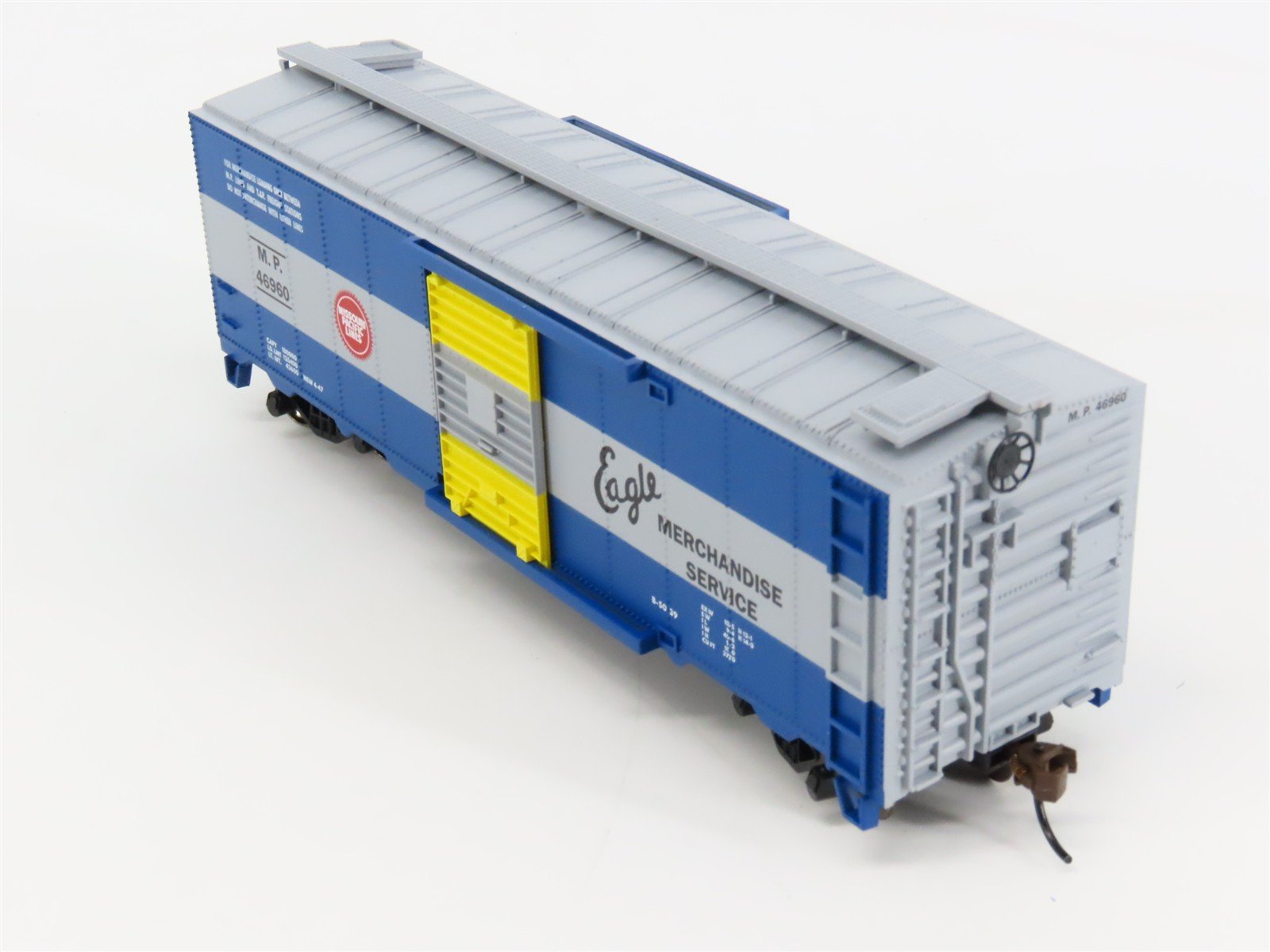 HO Bachmann 16318 MP Missouri Pacific Eagle 40' Track Cleaning Box Car #46960
