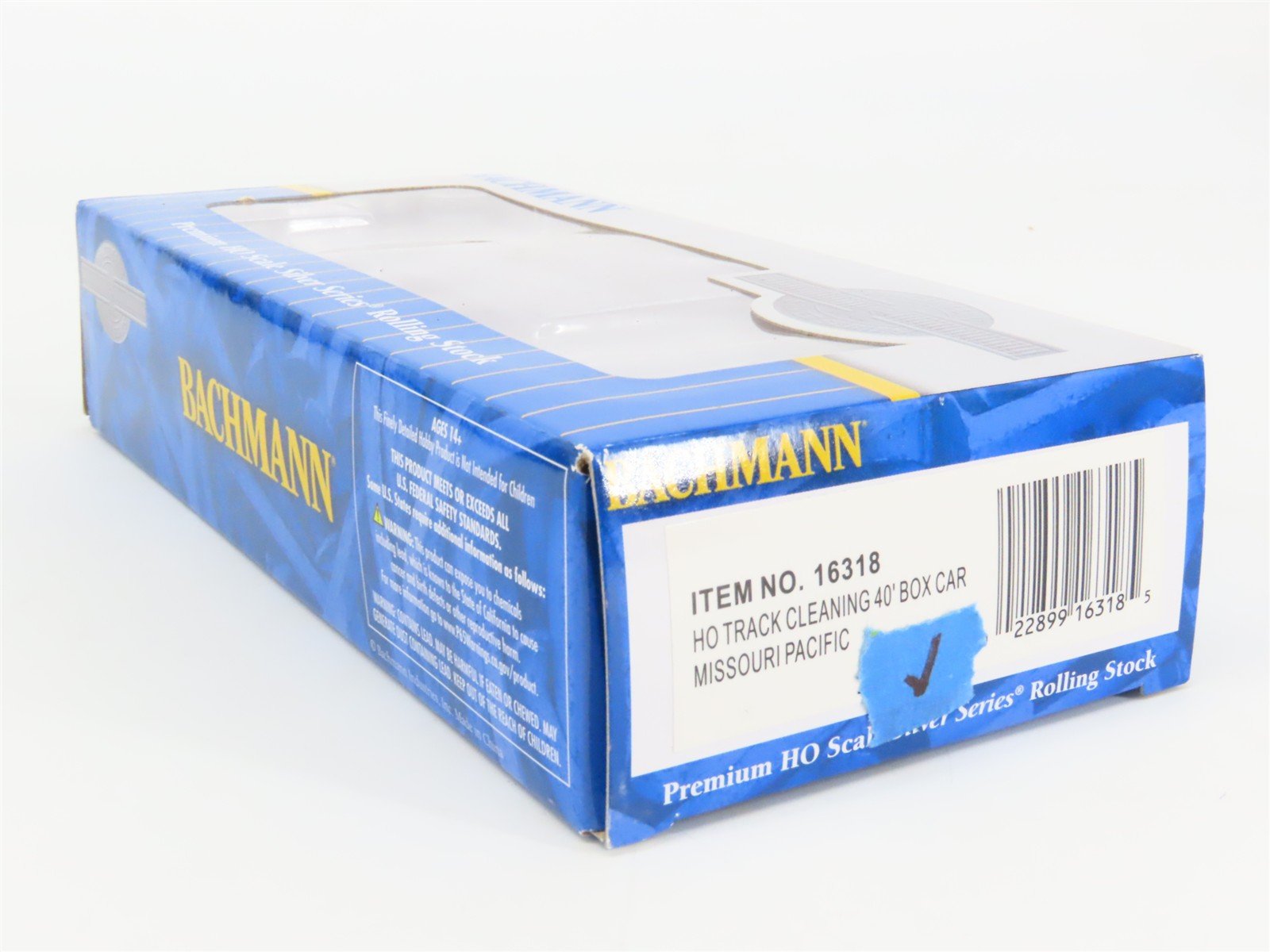 HO Bachmann 16318 MP Missouri Pacific Eagle 40' Track Cleaning Box Car #46960